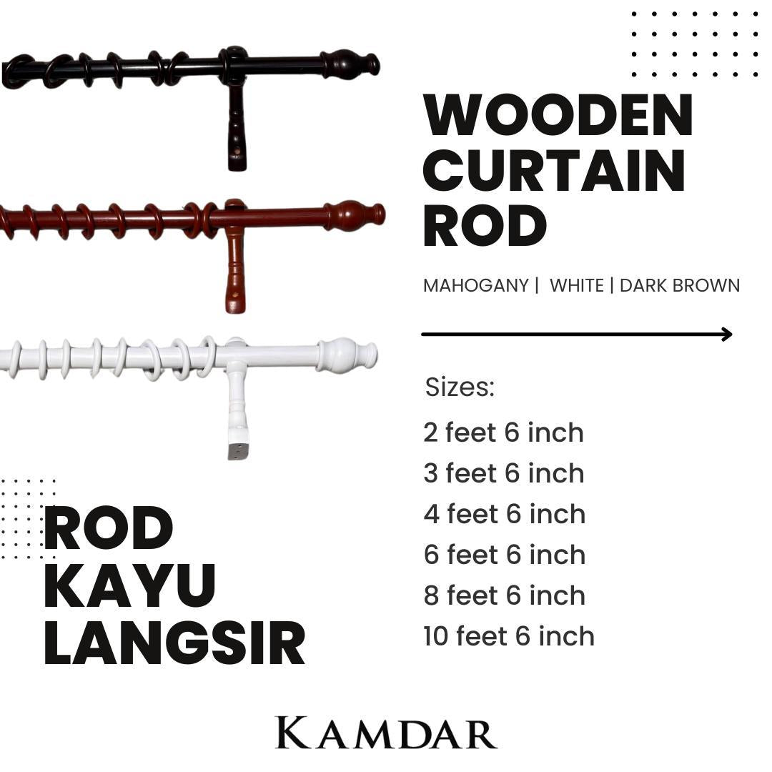 Wooden Curtain Rod