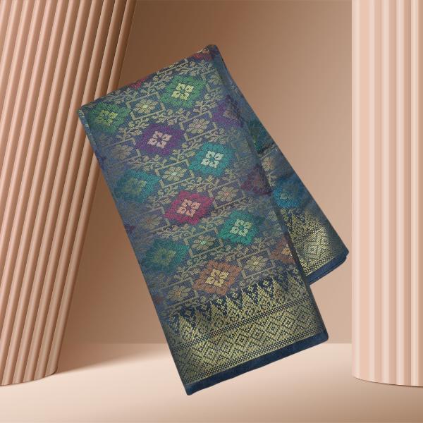 Pelangi Senja Metallic Songket 44'