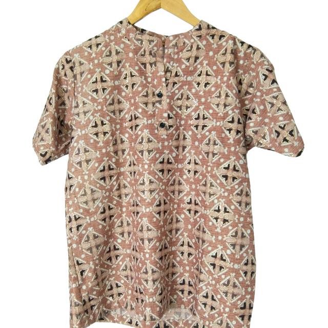 KAMDAR Printed Kurti/Top With Mandarin Collar 3 Button for Women (M-3XL) Plus Sizes Gaya Kasual Lengan Trendy & Selesa Kurti Murah