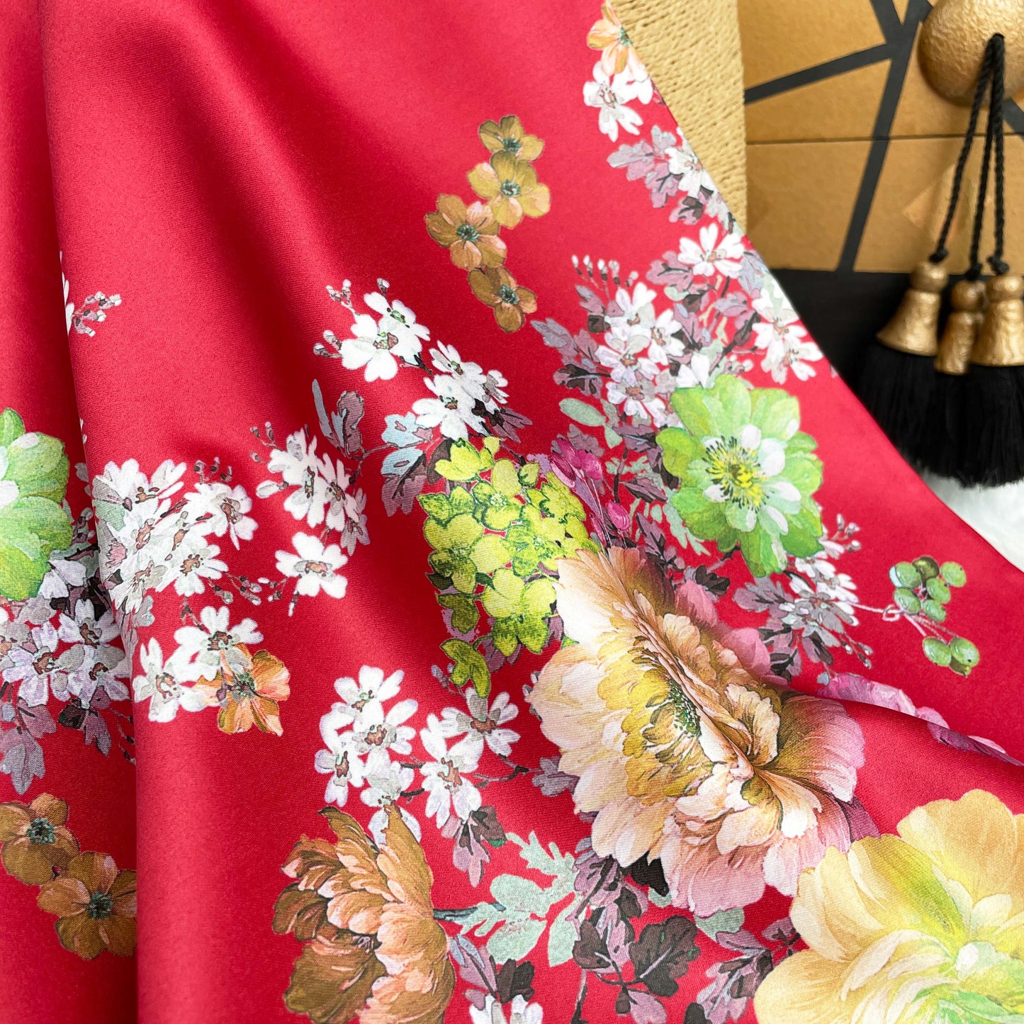 KAMDAR YOLANDA ITALIAN DIGITAL SATIN SERIES 2 READYSTOCK OPEN METER, Kain Satin, Kain batik viral murah, Kain Pasang Raya 2024, Kain Songket Raya 2024, Kain Printed