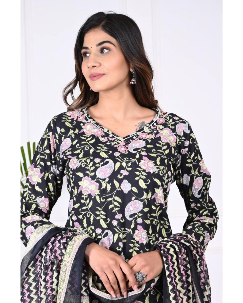 Diya Cotton Kurti Set with Dupatta