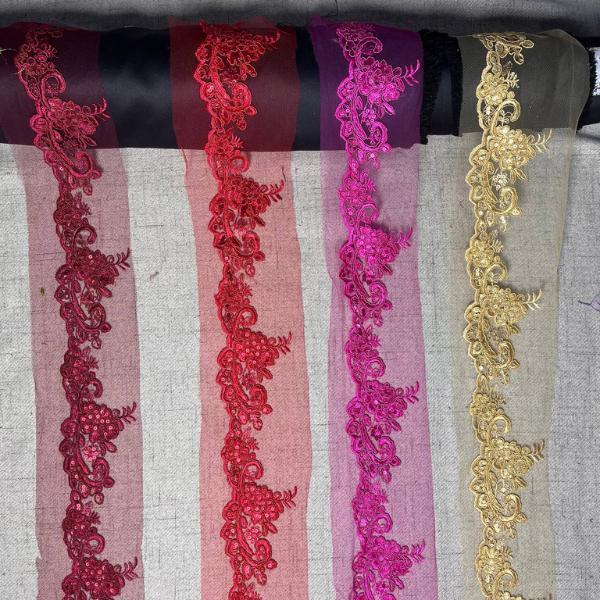KAMDAR Border Lace 11CM Luxury Border Lace, Lace Berkualiti dan Elegant SESUAI UNTUK LENGAN / BAWAH BAJU Soft