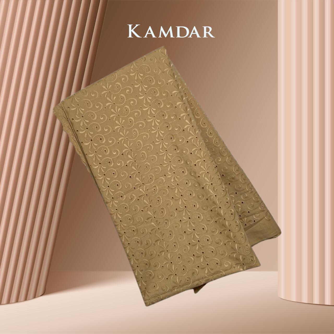 Ring Cut Border TC Embroidery Bidang 44'' Open Meter Cotton Cambric Chikan Moden Raya 2024 Kain PasangModen Terbaru 2024 Style Murah Estetika bergaya Raya Tema Raya Baju Kurung Terlaris Sof