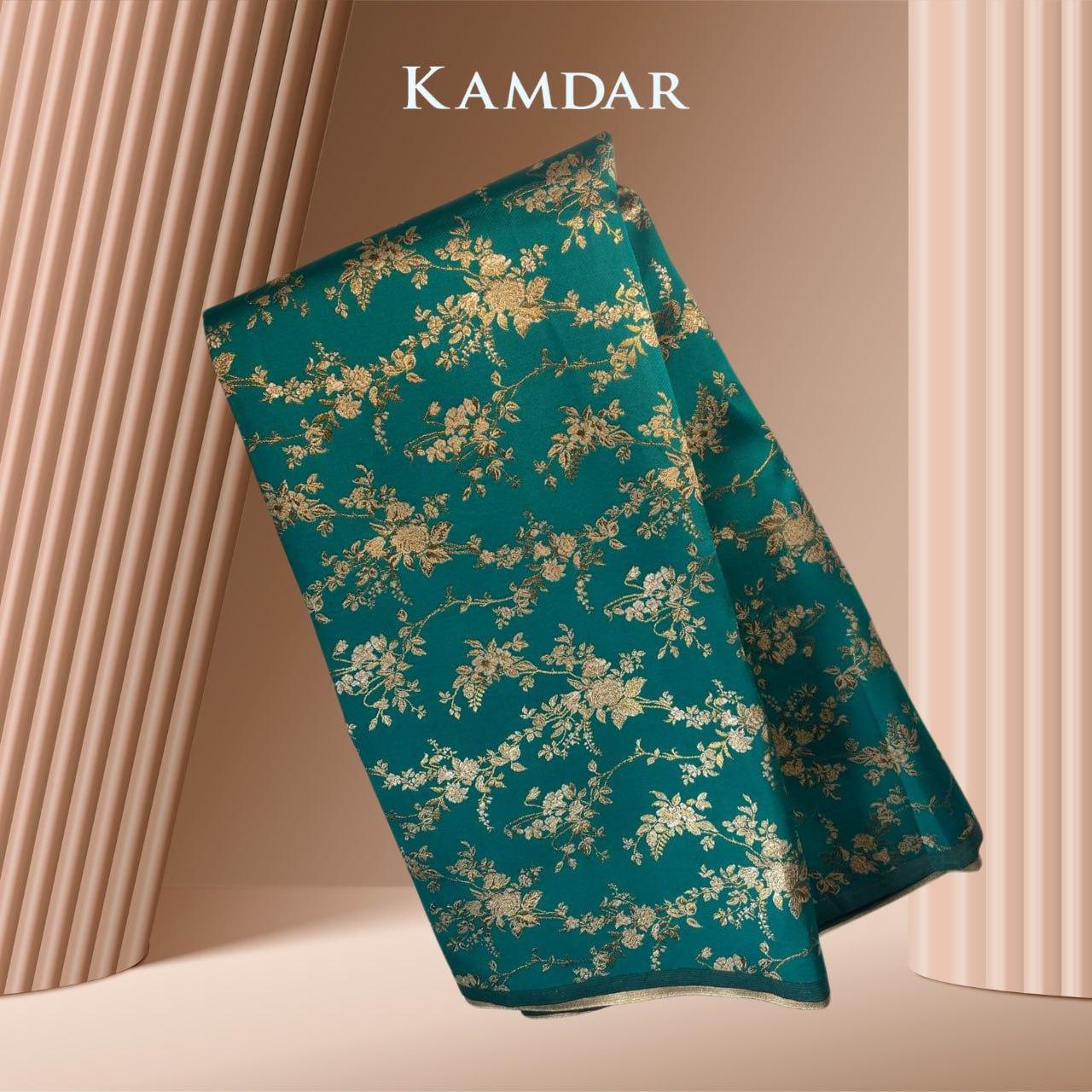 KAMDAR KAIN FLORAL JACQUARD 2.0 44" OPEN METER Satin Kain batik viral murah, Kain Pasang Raya 2024, Kain Songket Raya 2024 Terlaris Terlaris (KAIN SAHAJA BELUM JAHIT)