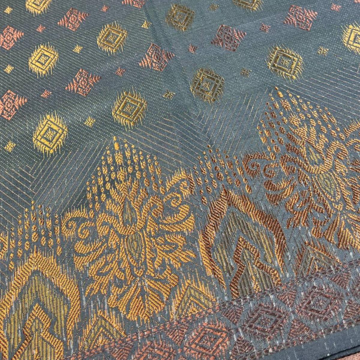 Big Border Songket and Mix Cotton Embroidery Combo Set