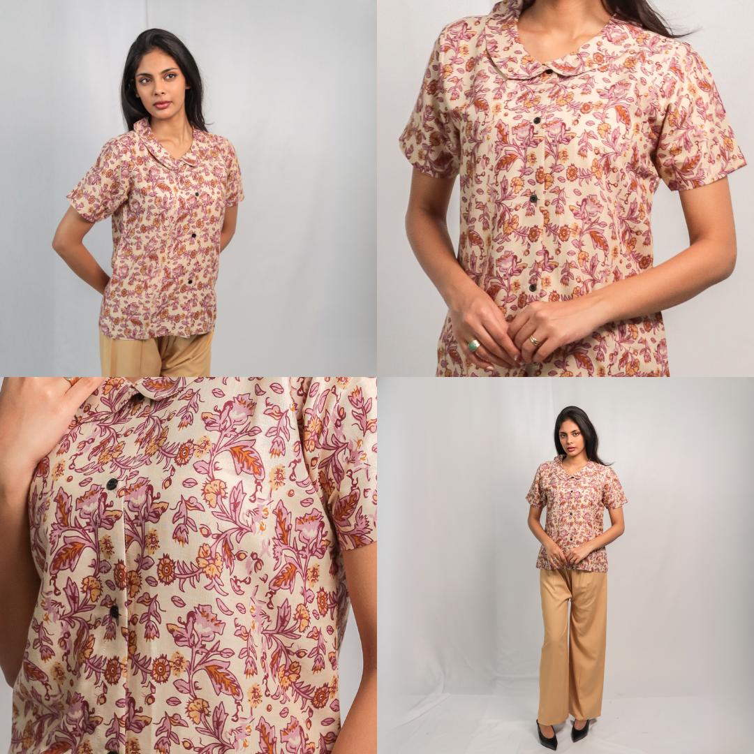 Blaus KAMDAR Readymade untuk Wanita (S - 3XL) Ketibaan Baru Lengan Pakaian Atasan Tradisional yang Cantik & Trendi