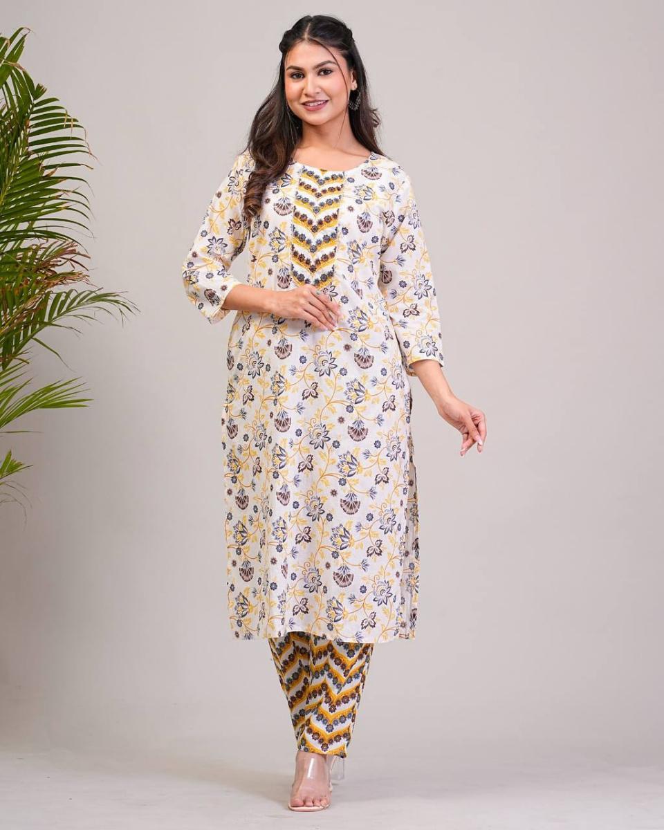 Jalpa Cotton Kurti Set with Dupatta