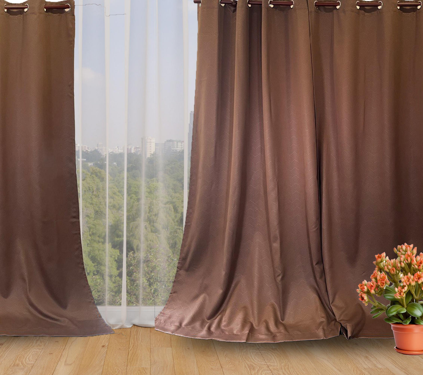 Ring Curtain Embossed Dimout