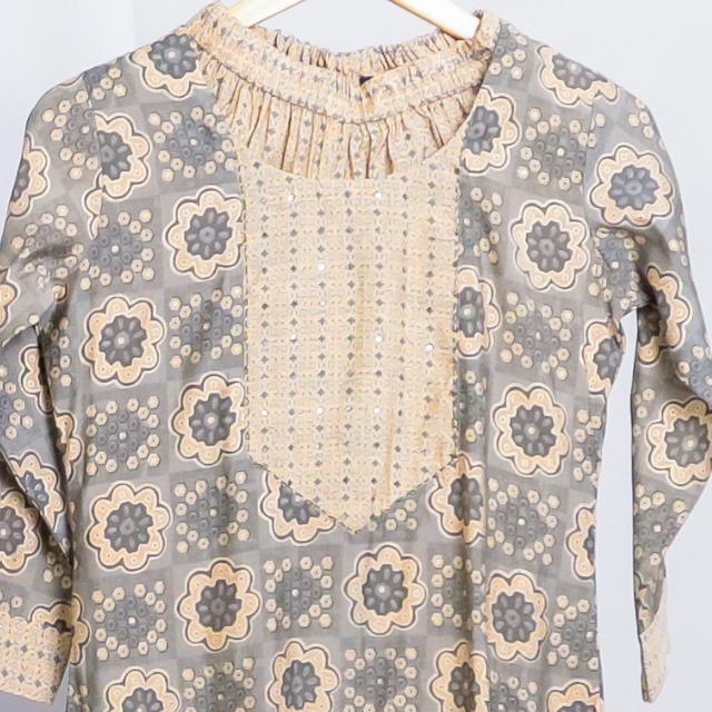 KAMDAR Rupali Kurti dengan Seluar Set 2-dalam-1 Sedia untuk Wanita (S - 3XL) Set Pallazo Pakaian Kuil Ketibaan Baru Pakaian Tradisional yang Cantik & Bergaya Pakaian Fesyen Deepavali