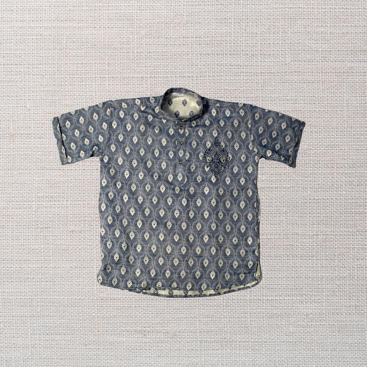 Surya Kids Short Kurta Mayur Print Butta