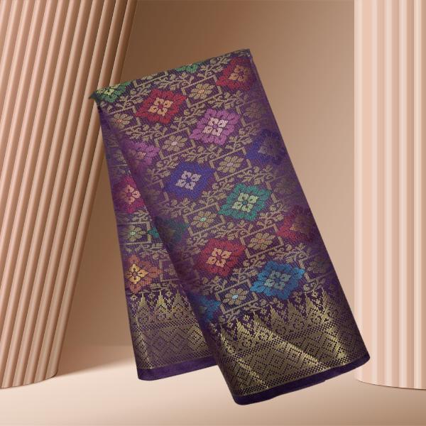 Pelangi Senja Metallic Songket 44'
