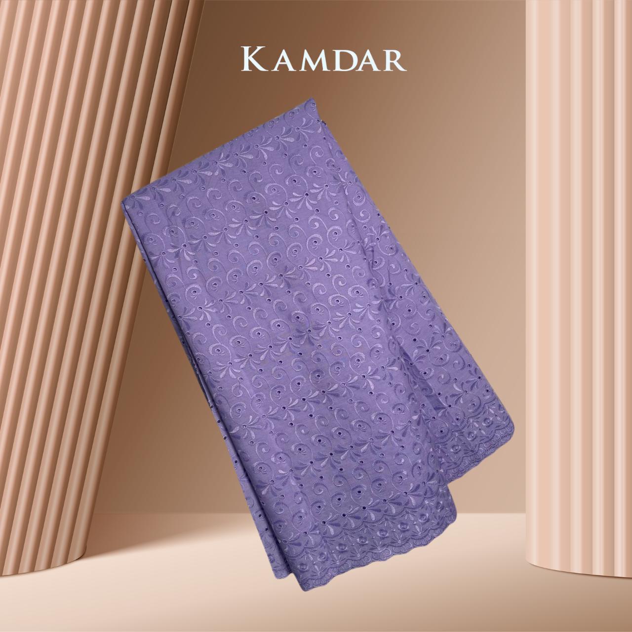 Ring Cut Border TC Embroidery Bidang 44'' Open Meter Cotton Cambric Chikan Moden Raya 2024 Kain PasangModen Terbaru 2024 Style Murah Estetika bergaya Raya Tema Raya Baju Kurung Terlaris Sof