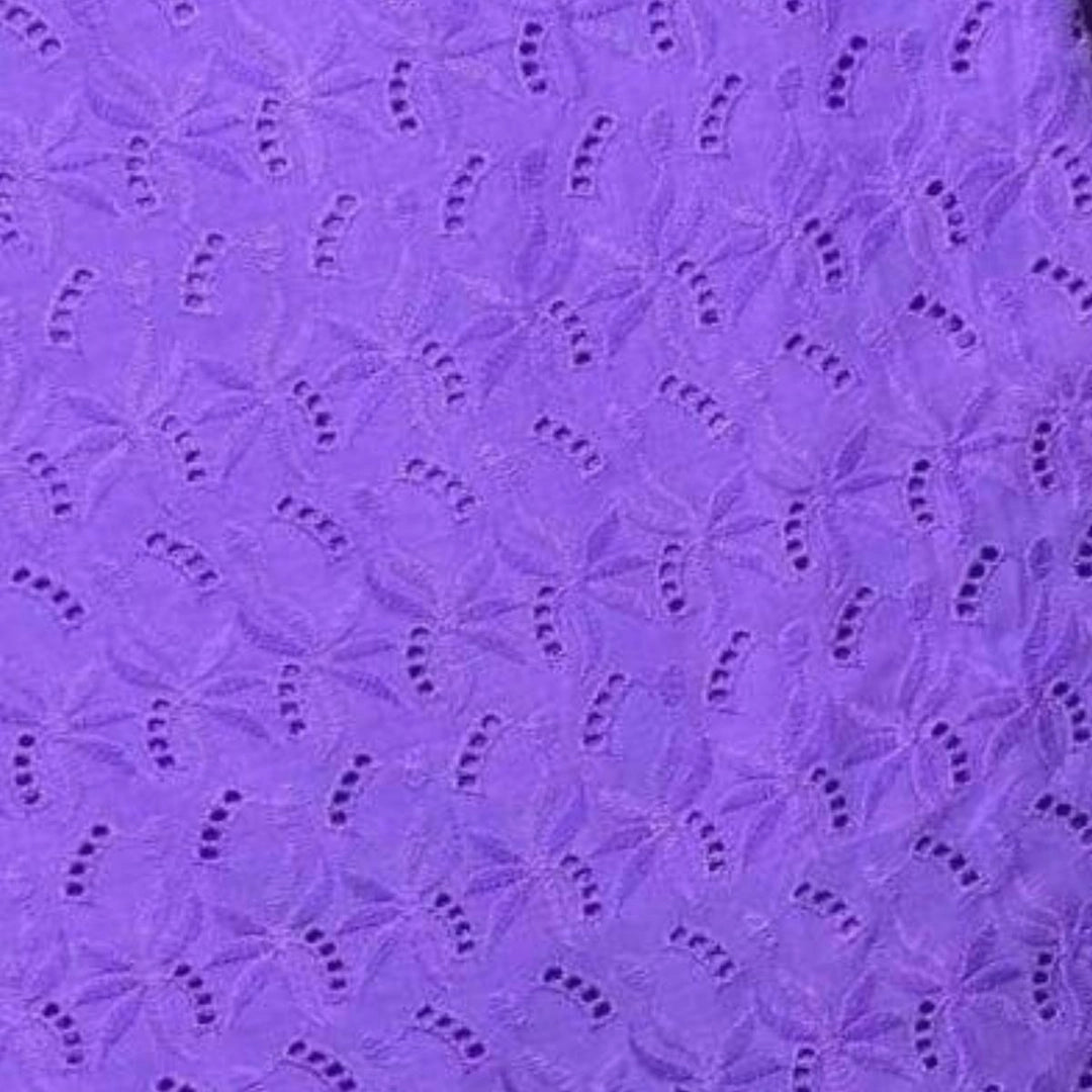 Bright Cut Border Cambric Cotton 44"