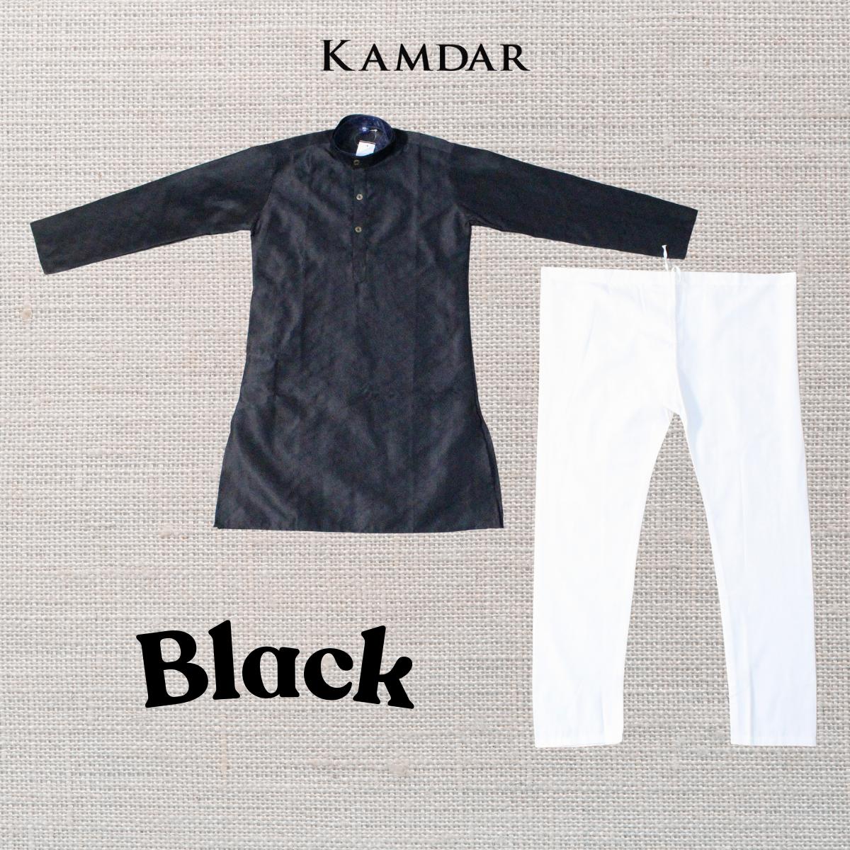 KAMDAR Raja Kurta Set Kurta Kanak-kanak dengan Seluar Kurta Etnik Piyama untuk Kanak-kanak Lelaki, Pakaian Etnik India Mampu Milik Poliester Kurta Budak Murah Baju Deepavali Fesyen Selesa