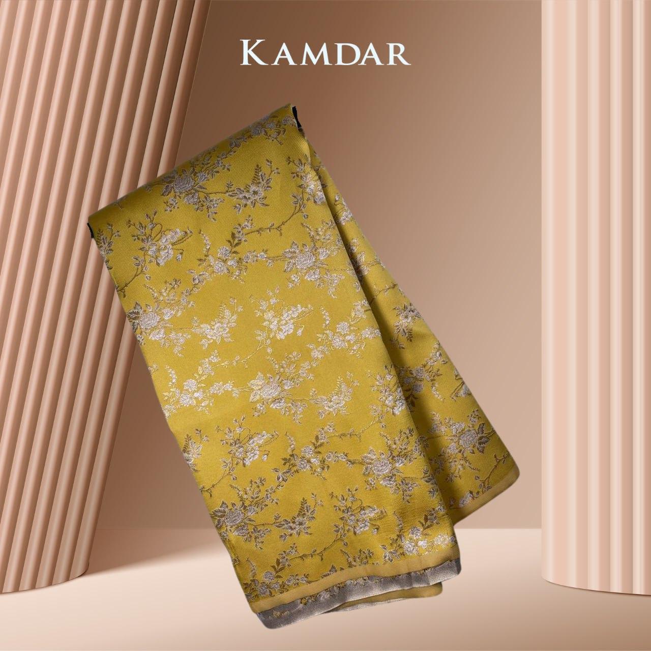 KAMDAR KAIN FLORAL JACQUARD 2.0 44" OPEN METER Satin Kain batik viral murah, Kain Pasang Raya 2024, Kain Songket Raya 2024 Terlaris Terlaris (KAIN SAHAJA BELUM JAHIT) 