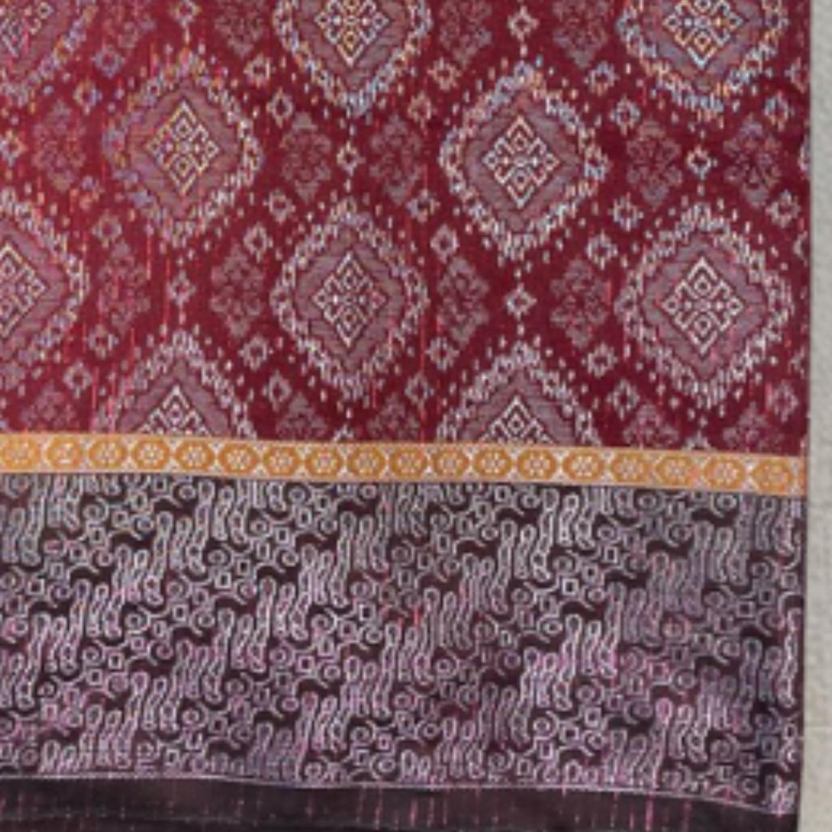 Deep Metallic Songket 44"