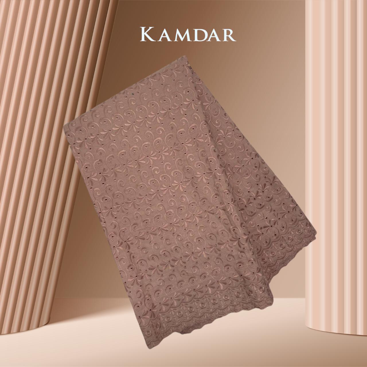 Ring Cut Border TC Embroidery Bidang 44'' Open Meter Cotton Cambric Chikan Moden Raya 2024 Kain PasangModen Terbaru 2024 Style Murah Estetika bergaya Raya Tema Raya Baju Kurung Terlaris Sof 