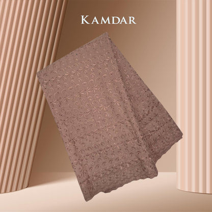 Ring Cut Border TC Embroidery Bidang 44'' Open Meter Cotton Cambric Chikan Moden Raya 2024 Kain PasangModen Terbaru 2024 Style Murah Estetika bergaya Raya Tema Raya Baju Kurung Terlaris Sof 