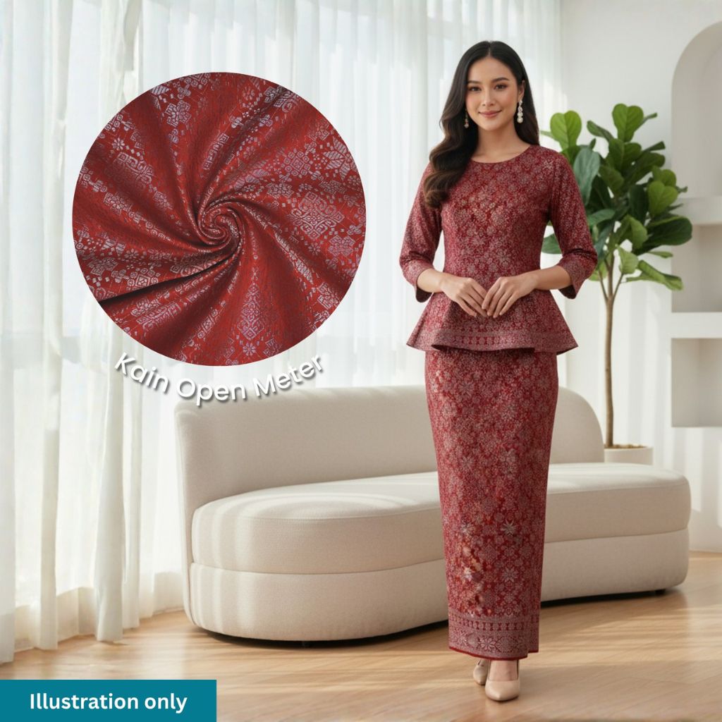 KAMDAR Songket All Over 44"