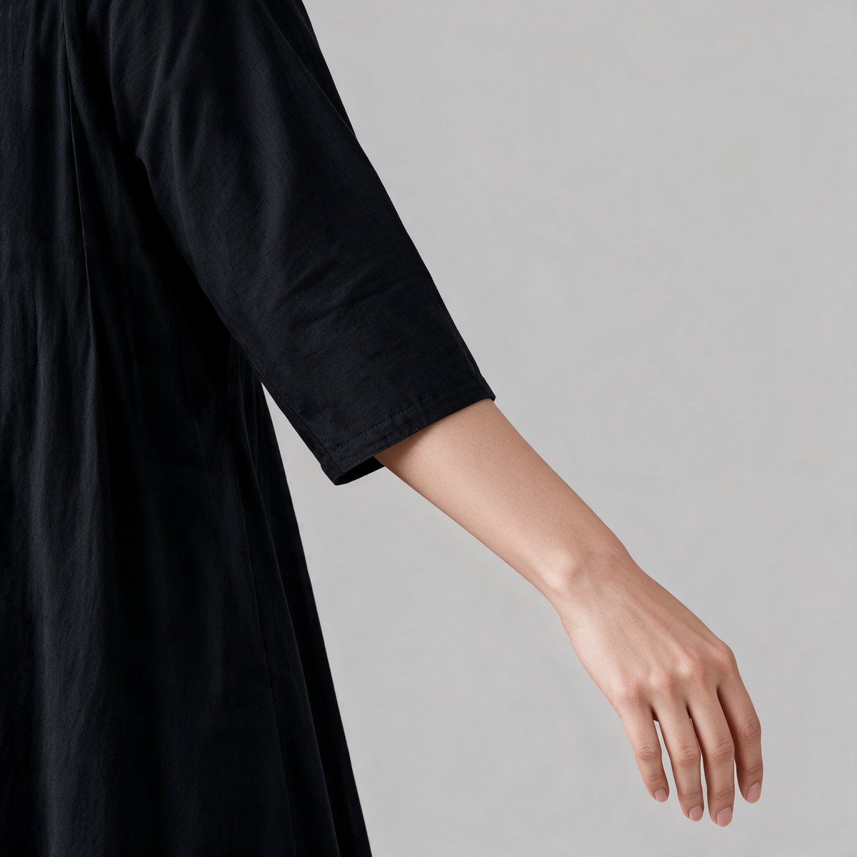 Women's Floral Embroidered Long Dress - Sleeve