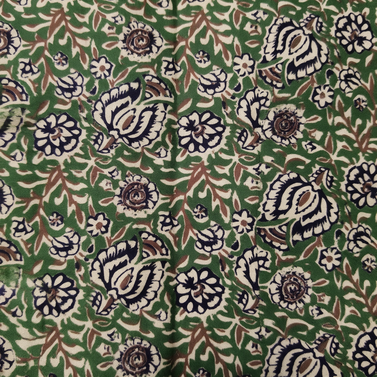 Women's Kalamkari Print Collared Saree Blouse (Blouse Only) - Print
