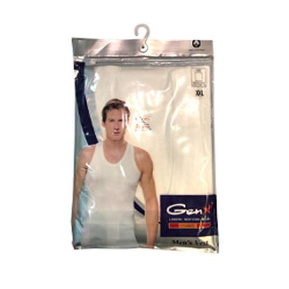 GenX Men Innerwear Vest White 1 Pc/Pack