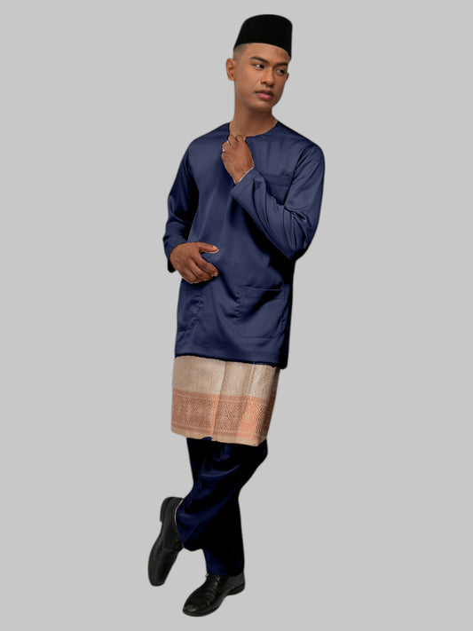 Arjuna Teluk Belanga Fit - Biru Malam Baju Melayu