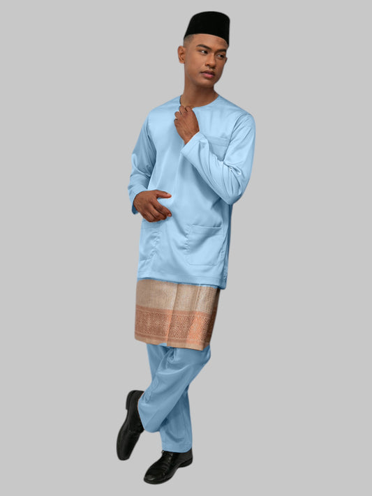 Arjuna Teluk Belanga Fit - Biru Langit Baju Melayu