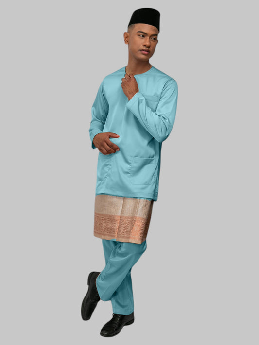 Arjuna Teluk Belanga Fit - Biru Laut Baju Melayu