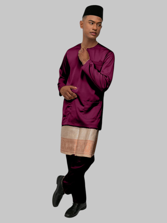 Arjuna Teluk Belanga Fit - Biru Anggur Baju Melayu