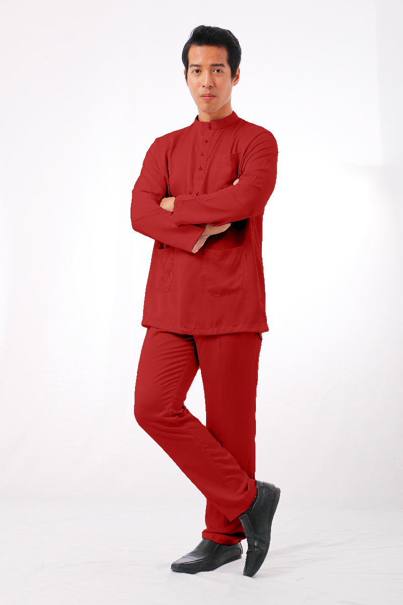 MIKAIL BAJU MELAYU MODEN -RED 