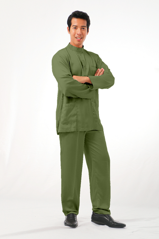 MIKAIL BAJU MELAYU MODEN -OLIVE 