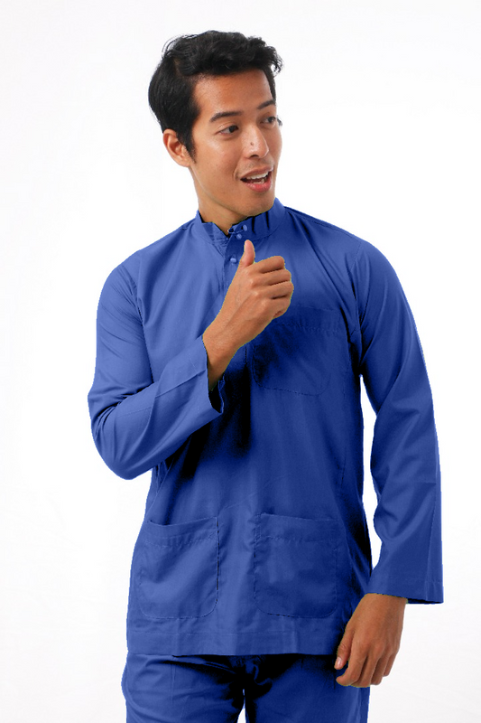 MIKAIL BAJU MELAYU MODEN -NAVY 