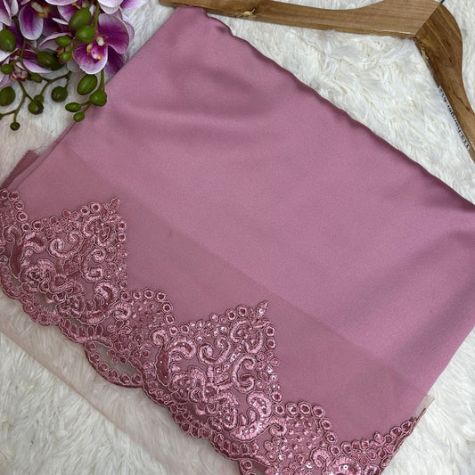 Mix &amp; Match Dull Satin + Border Lace 