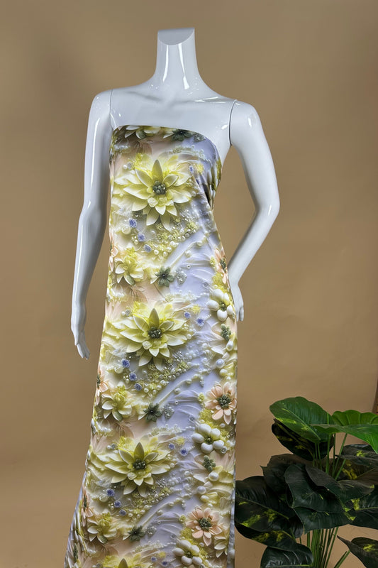 8D Dahlia Digital Satin 44”