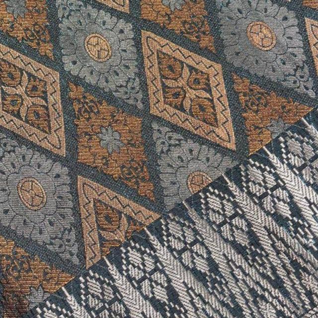 Songket Orange Diamond + Mix Cotton Embroidery Combo Set/Open Meter Contemporary Moden Raya Kain Pasang Moden Terbaru 2024 Style Murah Aesthetic Stylish Kain Sampin Pastel Bell