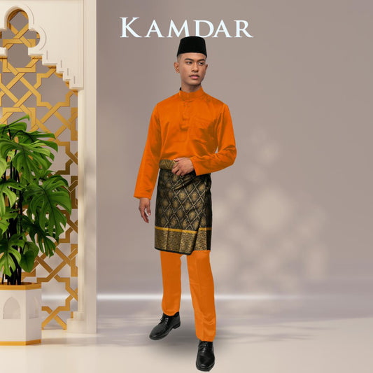 Baricco Baju Melayu Brick Orange Ayah & Anak