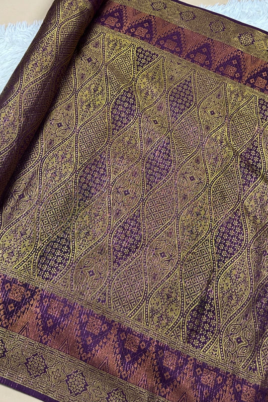 Gelung Emas Metallic Songket 44"