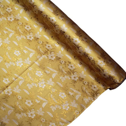 Daisy Floral Metallic Jacquard 44"