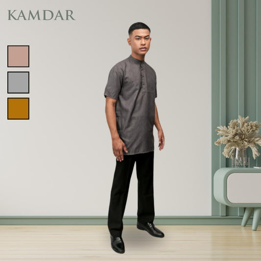 Soja Regular Fit Short Sleeve Round Neck Kurta