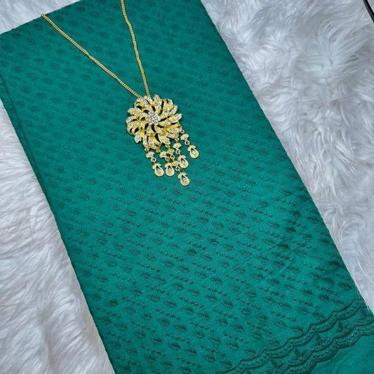 Chikan Cotton Embroidery 58"