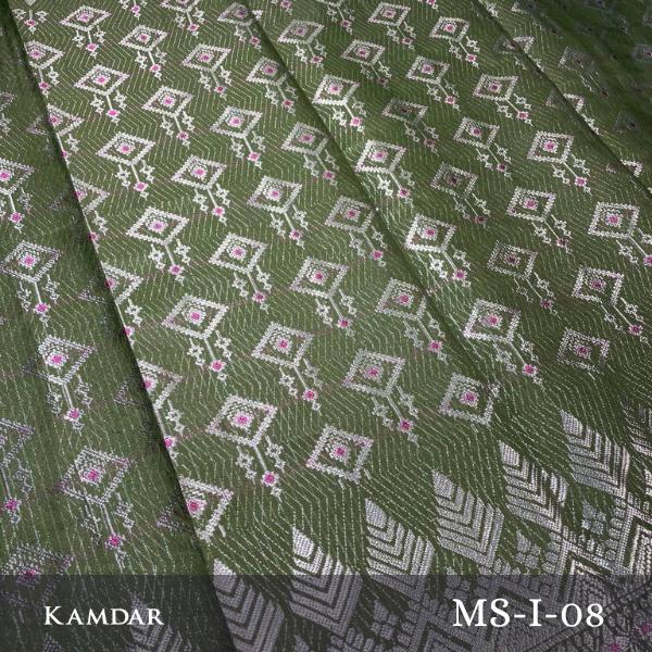 Berlian Perak Metallic Songket 44"