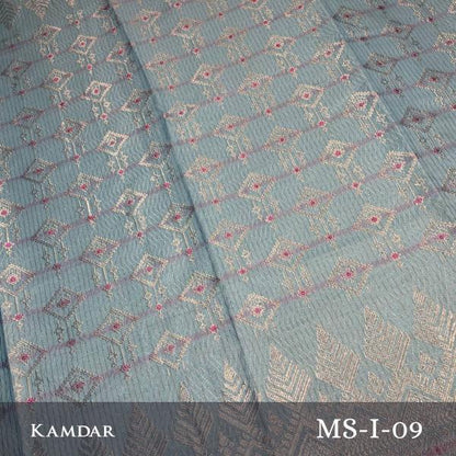 Berlian Perak Metallic Songket 44"