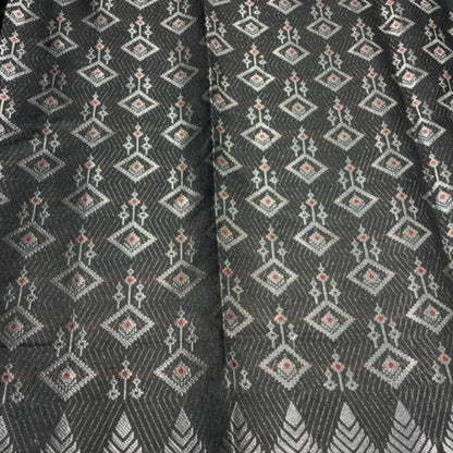 Berlian Perak Metallic Songket 44"