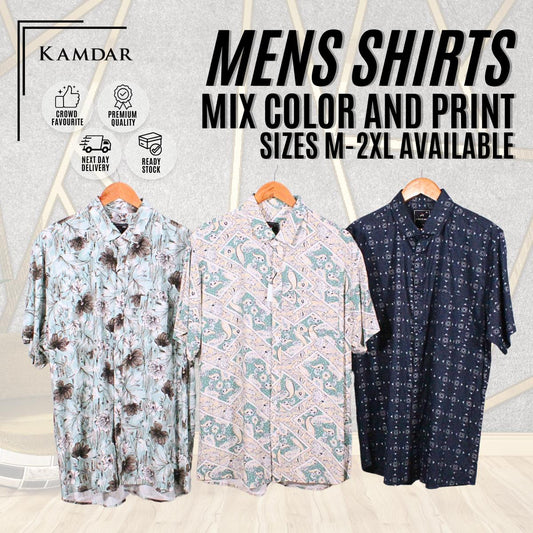 Men Short Sleeve Printed Shirt