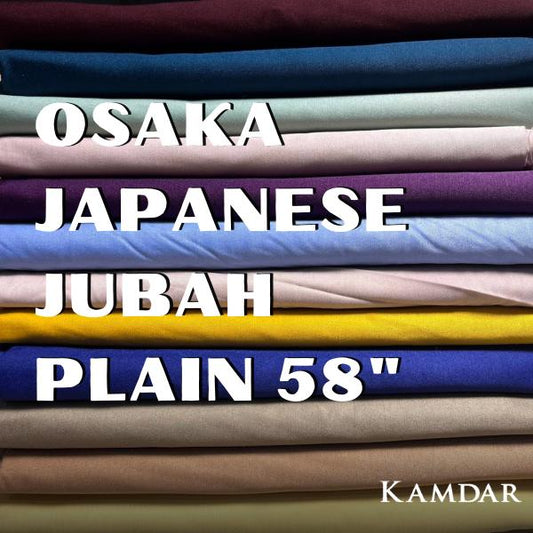 Osaka Japanese Kain Jubah Plain 58"
