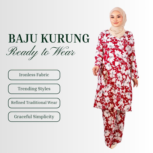 Rania Baju Kurung Riau Pahang Moden