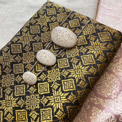 KAIN SONGKET METALLIC SERI ANGGUN BIDANG 44'' METER TERBUKA 