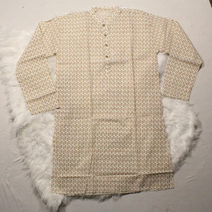 Abstract Print Men's Kurta