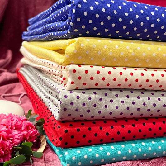 Poplin U Dots Cotton 44"
